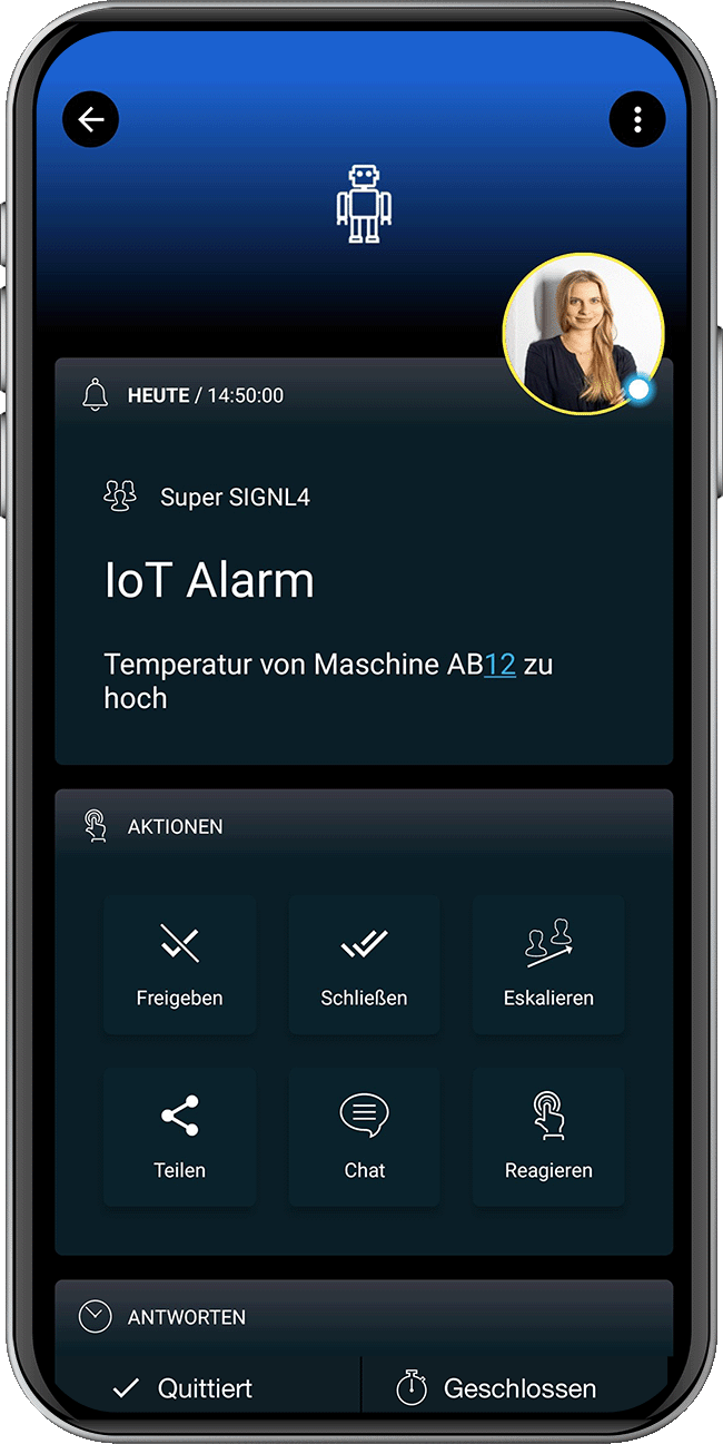Node-RED IoT Alarm in SIGNL4 
