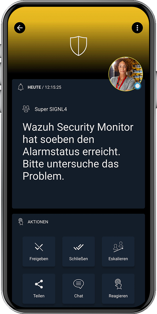 SIGNL4 Alarm mit Wazuh