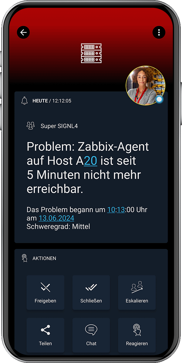 SIGNL4 Alarm mit Zabbix